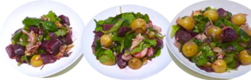 9. Картофельный салат со свеклой