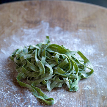Рецепт зеленой лапши