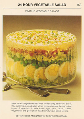 Особенно популярными были салаты с желатином в 50-х и 60-х гг. 20 века