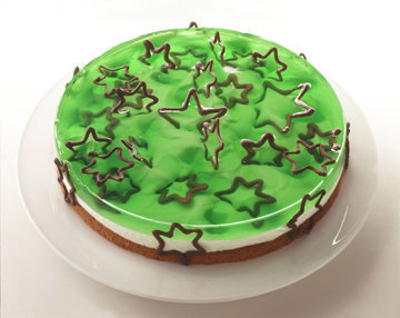 Зеленый новогодний торт