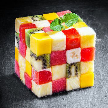салат - кубик Рубика