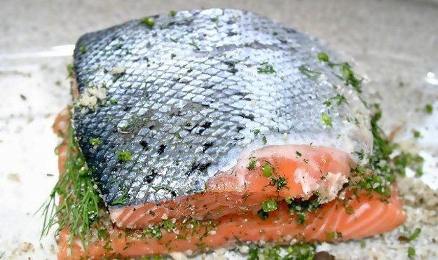 Рецепт маринованного лосося