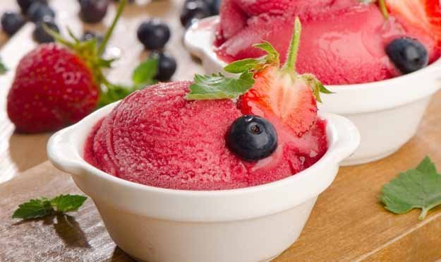 Десерт из ягод терна - терновый сорбет