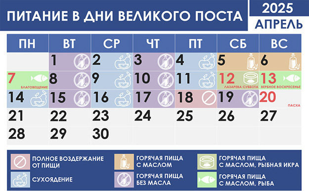 Календарь Великого Поста в 2025 году-02